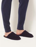 Marks & Spencer Slip-on Mule Slippers With Thinsulate&trade; Navy