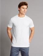 Marks & Spencer Supima&reg; Cotton Crew Neck T-shirt White