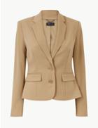 Marks & Spencer Tailored Button Cuff Blazer Camel