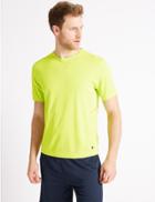 Marks & Spencer Active Performance Mesh T-shirt Bright Lime