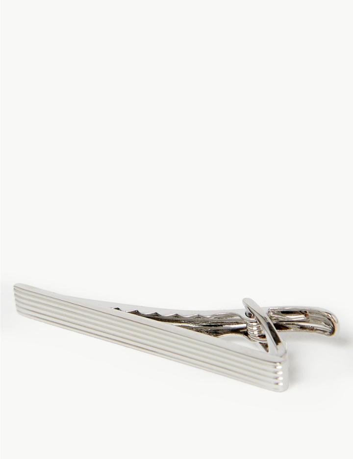 Marks & Spencer Linear Tie Bar Silver