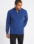 Marks & Spencer Pure Lambswool Jumper Marine