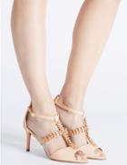 Marks & Spencer Stiletto T-bar Sandals With Insolia Flex&reg; Nude
