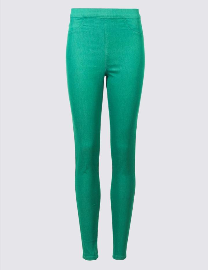 Marks & Spencer Cotton Rich Jeggings Jade