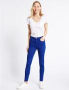 Marks & Spencer Mid Rise Super Skinny Jeans Cobalt