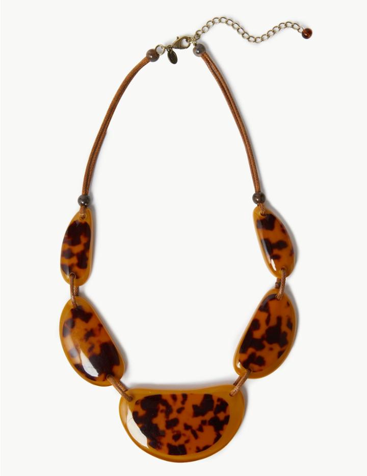 Marks & Spencer Pebble Skin Kind&trade; Necklace Brown
