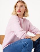 Marks & Spencer Cosy Relaxed Fit Jumper Pale Lilac
