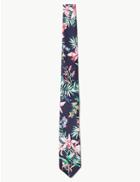 Marks & Spencer Floral Print Tie Navy Mix