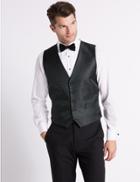 Marks & Spencer Geometric Waistcoat With Sparkle Black Mix