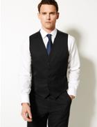 Marks & Spencer Black Regular Fit Waistcoat