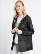 Marks & Spencer Parka Coat With Stormwear&trade; Black