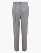 Marks & Spencer Tapered Ankle Grazer Trousers Grey