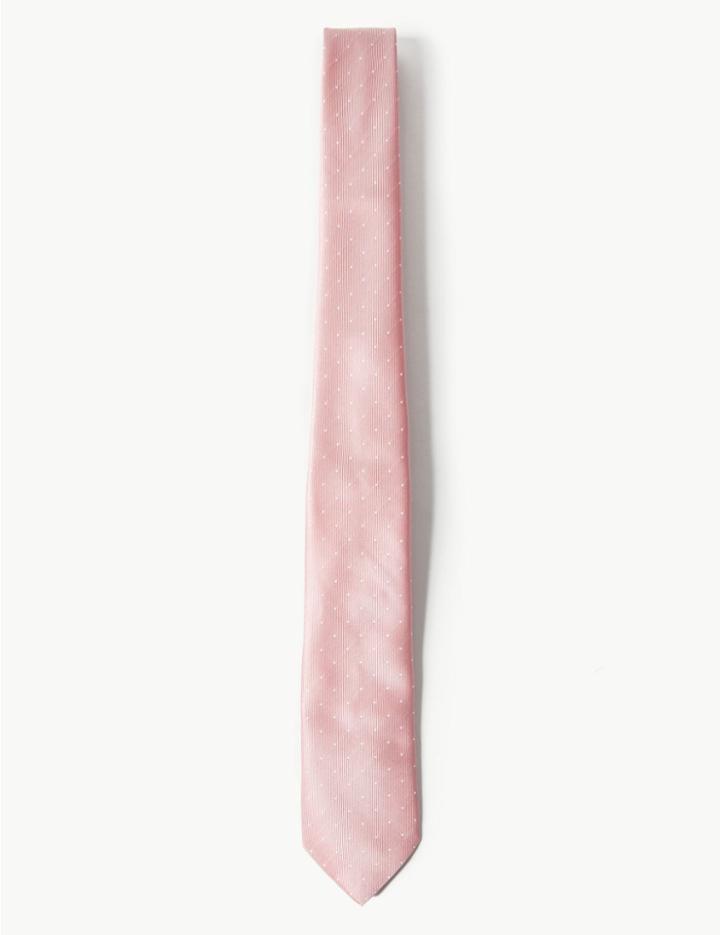 Marks & Spencer Spotted Tie Pink Mix