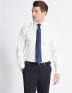 Marks & Spencer Regular Fit Cutaway Collar Double Cuff Shirt White