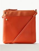 Marks & Spencer Faux Leather Front Pocket Cross Body Bag Mango