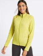 Marks & Spencer Panelled Fleece Jacket Lime