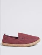 Marks & Spencer Slip-on Espadrilles Dark Red