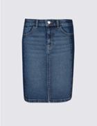Marks & Spencer Denim Mini Skirt Indigo Mix