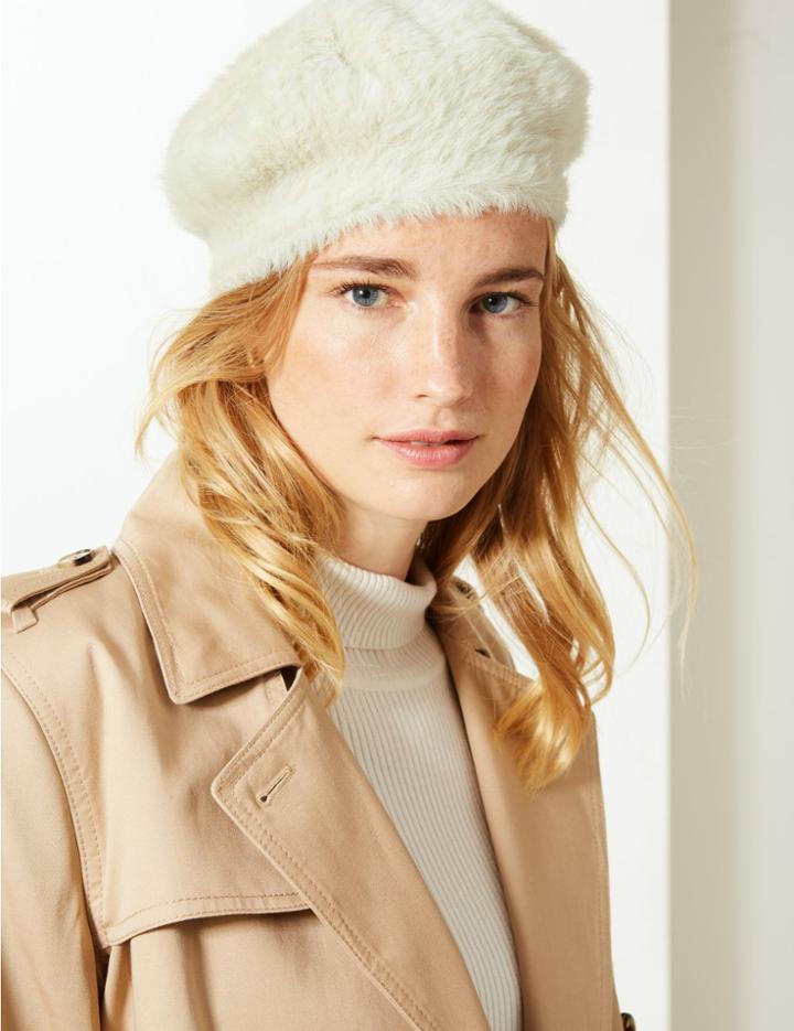 Marks & Spencer Kitten Beret Camel