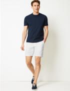 Marks & Spencer Linen Rich Shorts White