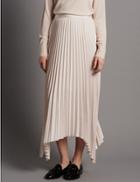 Marks & Spencer Pleated A-line Skirt Blush