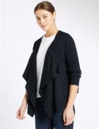 Marks & Spencer Woven Insert Cardigan Navy