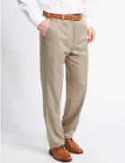 Marks & Spencer Regular Fit Trousers Stone