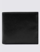 Marks & Spencer Leather Slim Popper Bifold Wallet Black