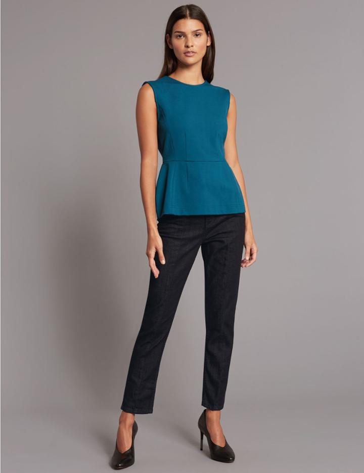 Marks & Spencer High Waist Straight Leg Jeans Dark Indigo