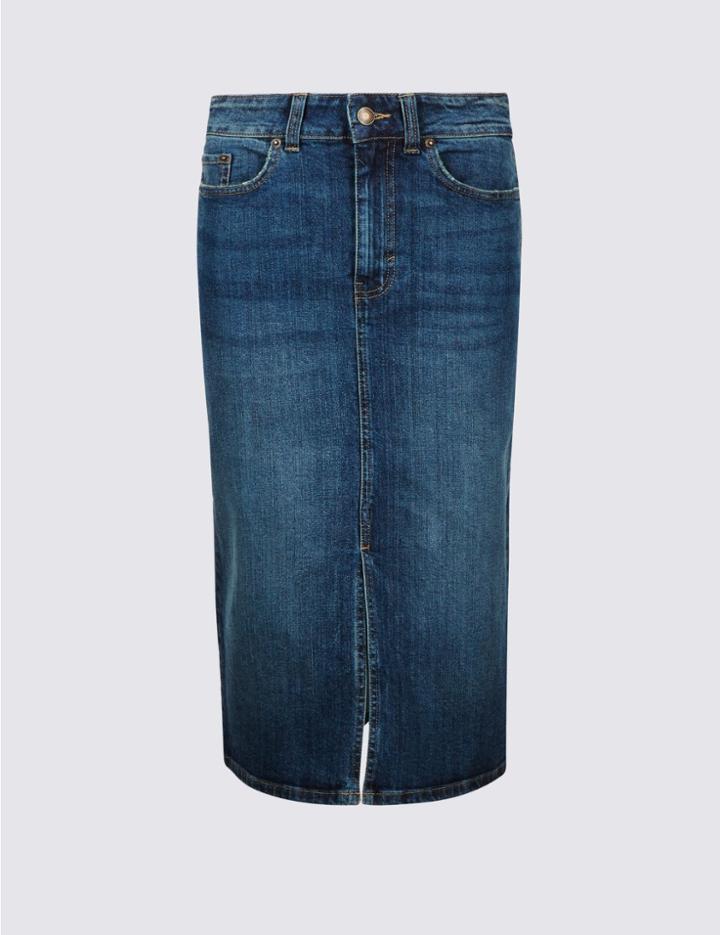 Marks & Spencer Denim Mini Skirt Dark Indigo