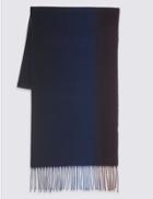 Marks & Spencer Ombre Woven Scarf Navy Mix