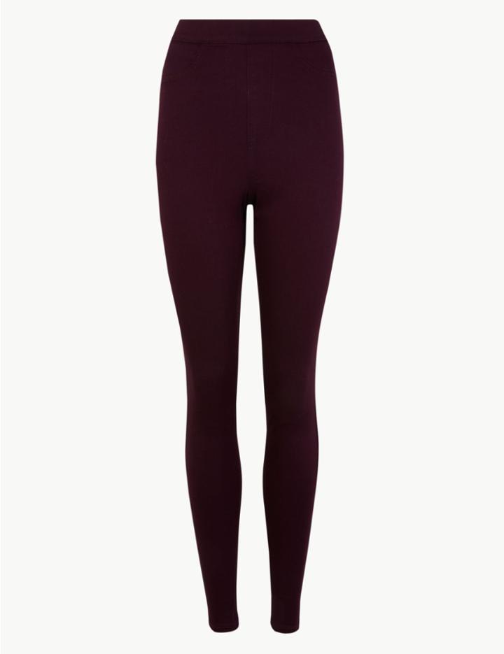 Marks & Spencer High Waist Jeggings Plum