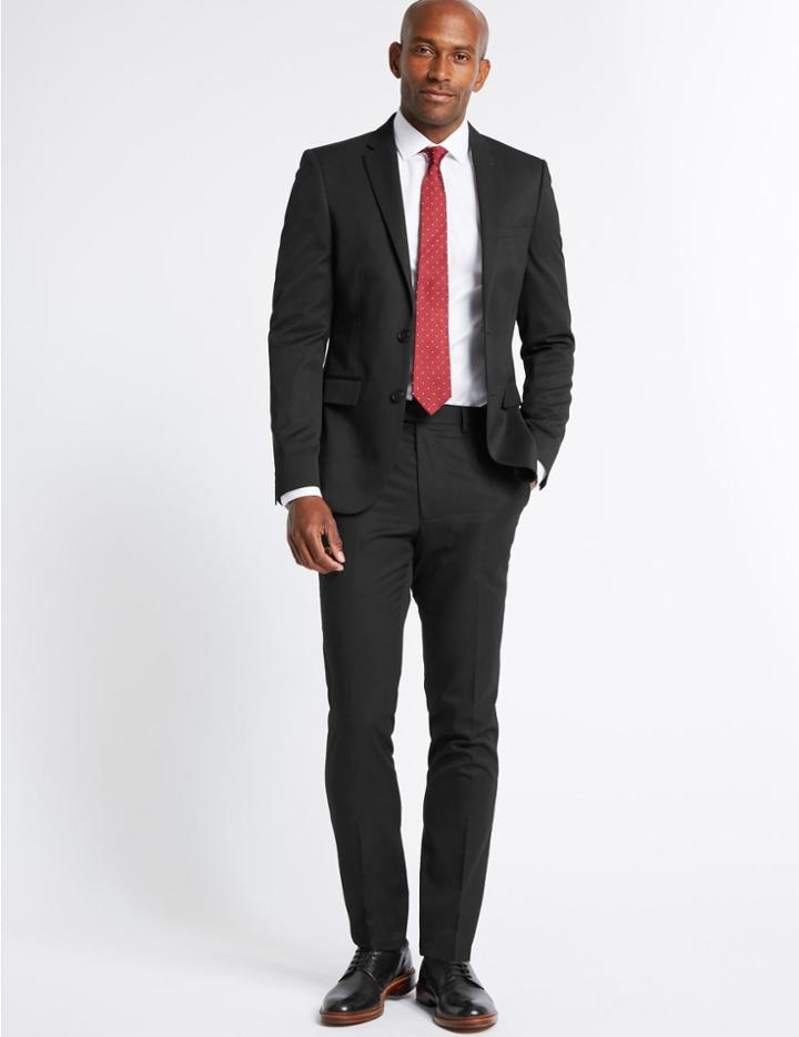 Marks & Spencer Black Modern Slim Fit Jacket