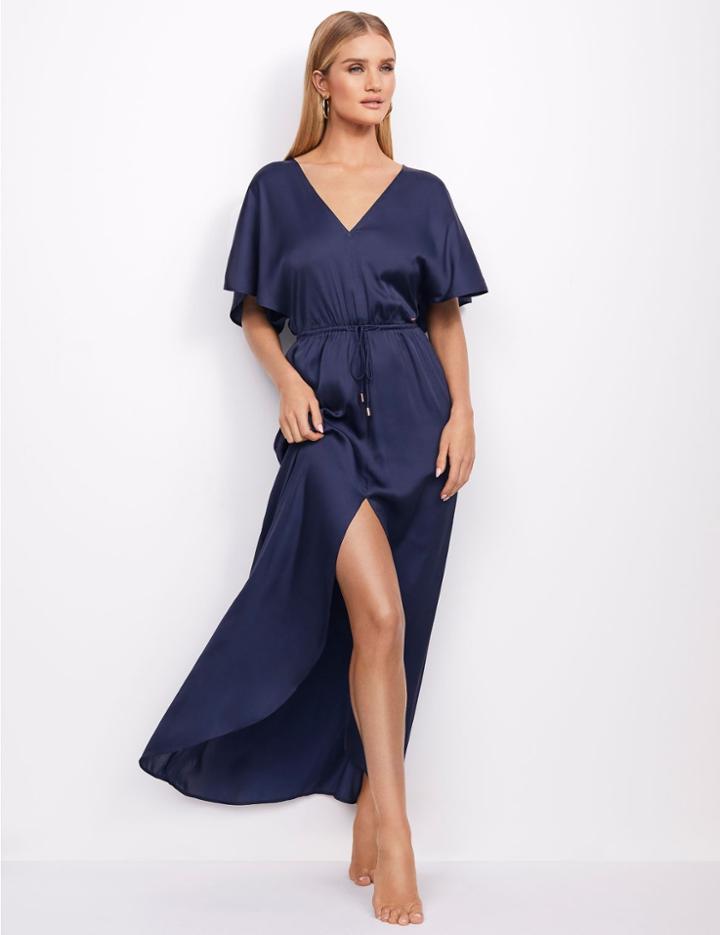 Marks & Spencer Satin Beach Dress Blue