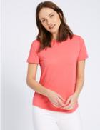 Marks & Spencer Relaxed Crew Neck T-shirt Watermelon