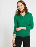 Marks & Spencer V-neck Jumper Emerald