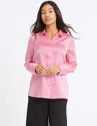 Marks & Spencer Deep Cuff Sleeve Shirt Pink