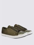 Marks & Spencer Lace Up Trainers With Insolia Flex&reg; Khaki