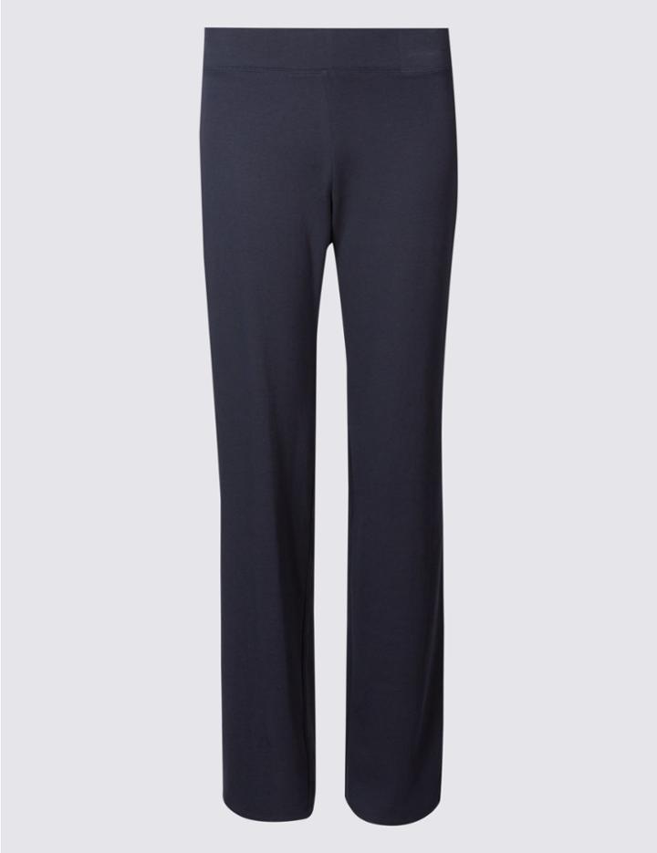 Marks & Spencer Petite Straight Leg Joggers Navy