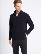 Marks & Spencer Pure Cotton Fleece Lined Jacket Navy
