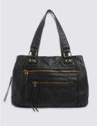 Marks & Spencer Zipped Three Section Tote Bag Black