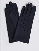 Marks & Spencer Stitch Detail Gloves Navy