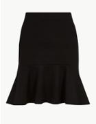 Marks & Spencer Jersey Fishtail Mini Skirt Black