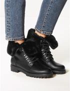Marks & Spencer Lace-up Ankle Hiker Boots Black