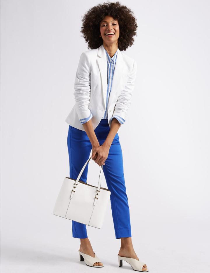 Marks & Spencer Soft Stud Tote Bag White