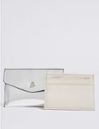Marks & Spencer Faux Leather Coin Purse Metallic