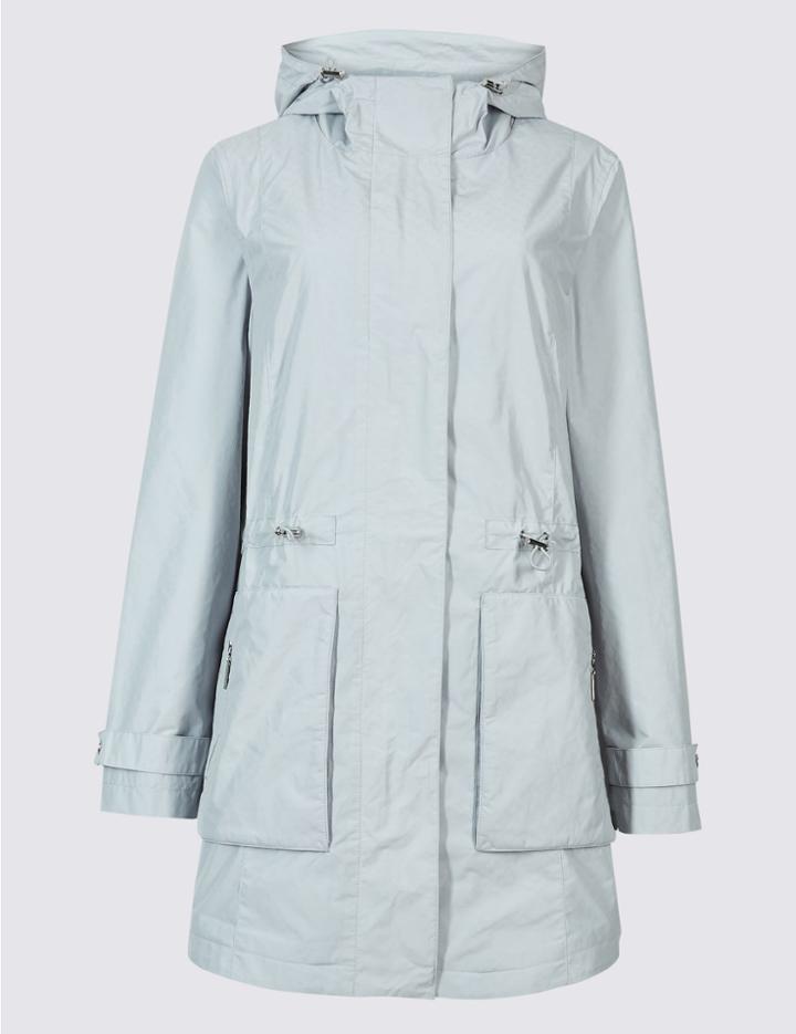 Marks & Spencer Jacquard Parka With Stormwear&trade; Pebble
