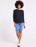 Marks & Spencer Sculpt & Lift Denim Shorts Fresh Blue
