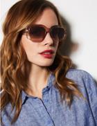 Marks & Spencer Slim Rectangle Sunglasses Caramel