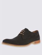 Marks & Spencer Suede Lace-up Derby Shoes Navy